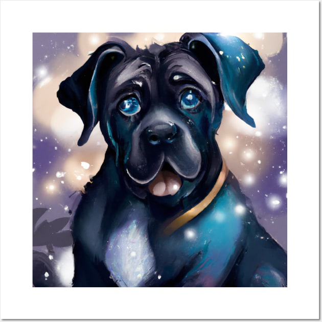 Cute Cane Corso Drawing Wall Art by Play Zoo